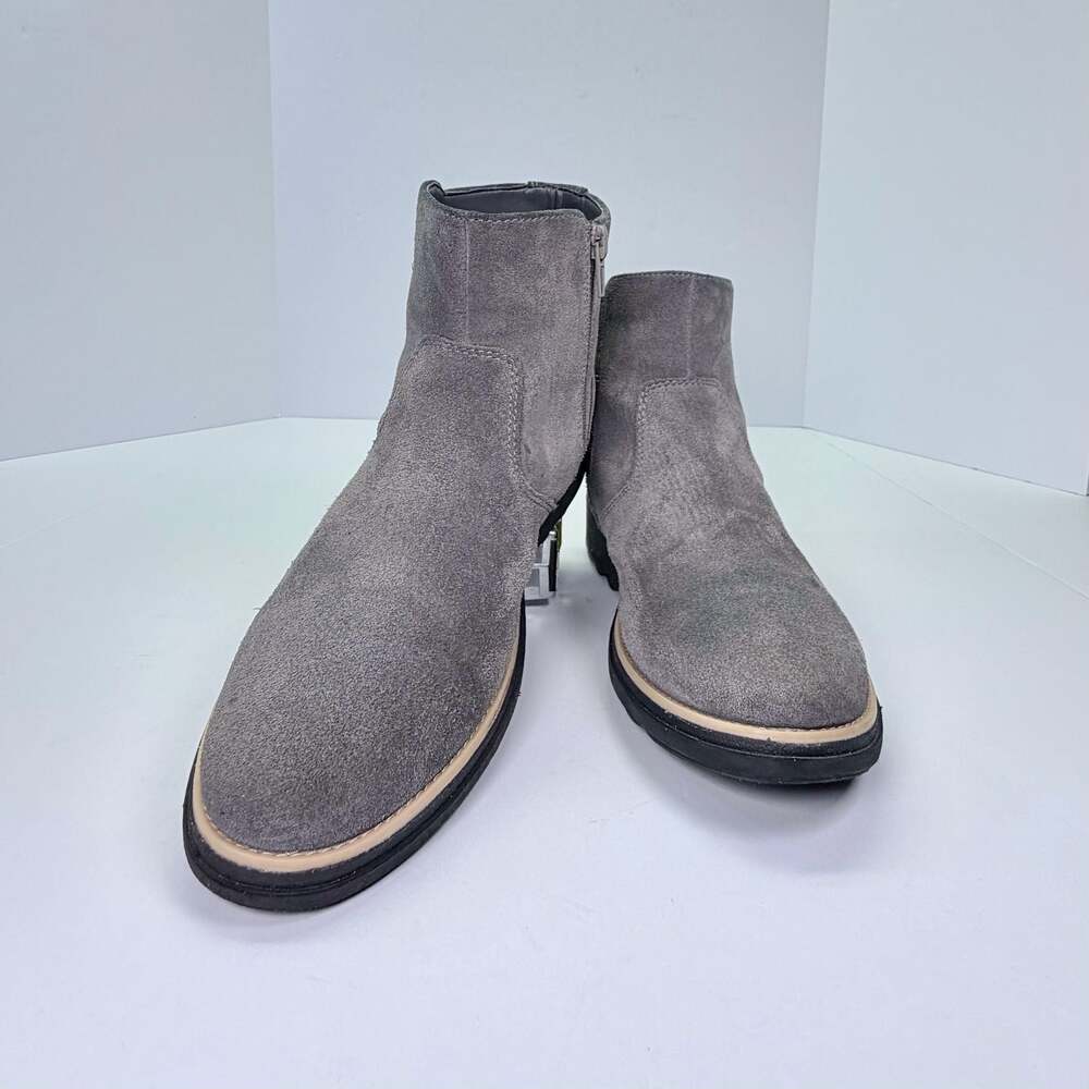Clarks Women's Sharon Swing Grey Suede Ankle Boots Women’s Size 8